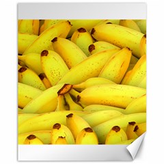 Yellow Banana Fruit Vegetarian Natural Canvas 11  x 14  