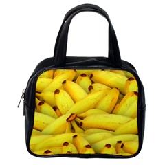 Yellow Banana Fruit Vegetarian Natural Classic Handbags (One Side)