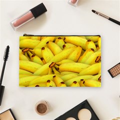 Yellow Banana Fruit Vegetarian Natural Cosmetic Bag (Medium) 