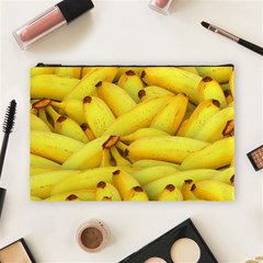 Yellow Banana Fruit Vegetarian Natural Cosmetic Bag (Large) 