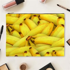 Yellow Banana Fruit Vegetarian Natural Cosmetic Bag (XL)