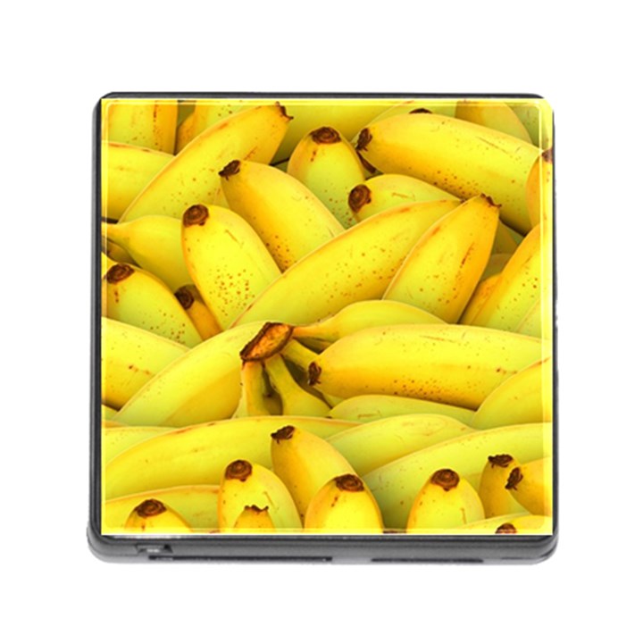 Yellow Banana Fruit Vegetarian Natural Memory Card Reader (Square)