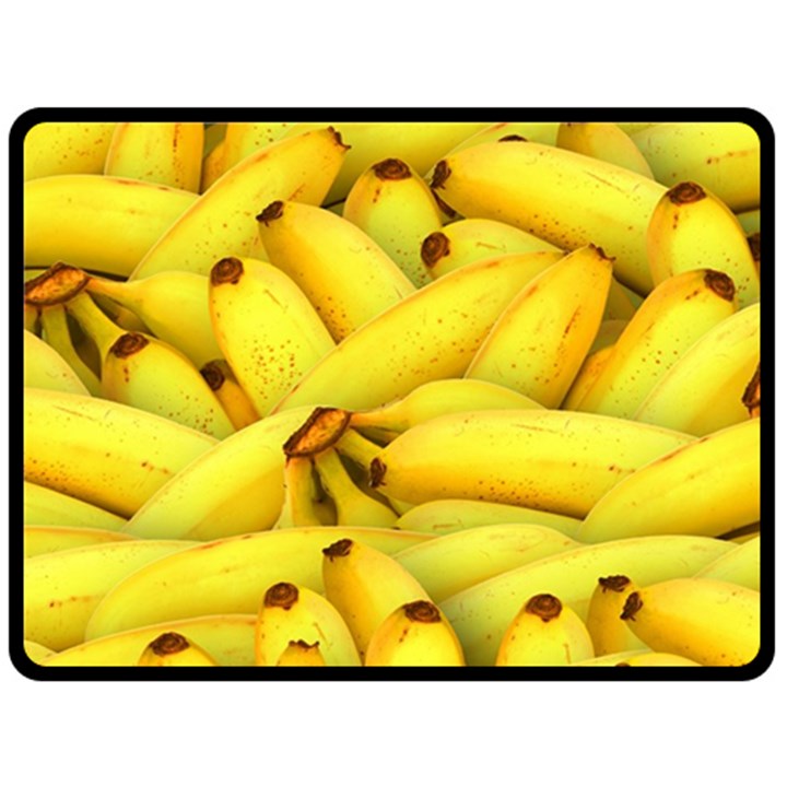 Yellow Banana Fruit Vegetarian Natural Fleece Blanket (Large) 