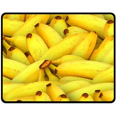 Yellow Banana Fruit Vegetarian Natural Fleece Blanket (Medium) 