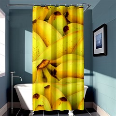 Yellow Banana Fruit Vegetarian Natural Shower Curtain 36  x 72  (Stall) 