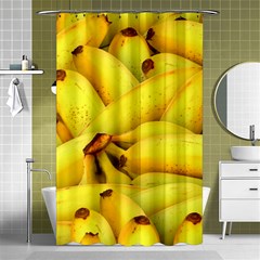 Yellow Banana Fruit Vegetarian Natural Shower Curtain 48  x 72  (Small) 