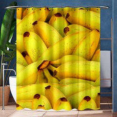 Yellow Banana Fruit Vegetarian Natural Shower Curtain 60  x 72  (Medium) 