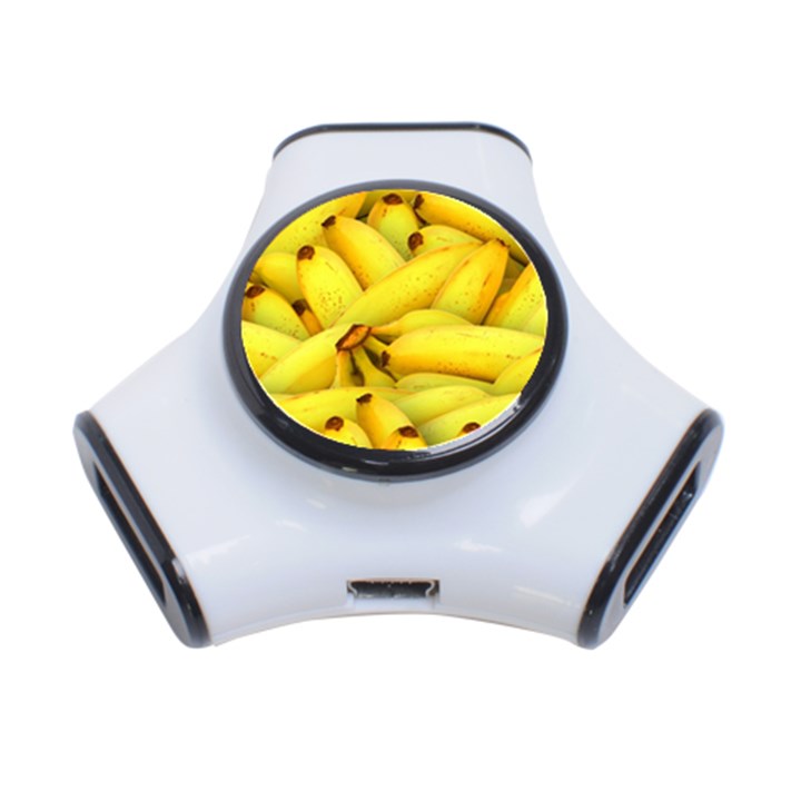 Yellow Banana Fruit Vegetarian Natural 3-Port USB Hub