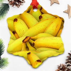 Yellow Banana Fruit Vegetarian Natural Ornament (Snowflake)