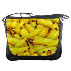 Yellow Banana Fruit Vegetarian Natural Messenger Bags by Celenk