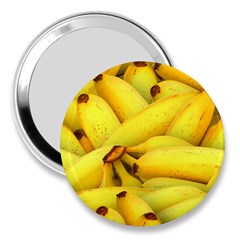 Yellow Banana Fruit Vegetarian Natural 3  Handbag Mirrors