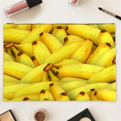 Yellow Banana Fruit Vegetarian Natural Cosmetic Bag (XXL) 