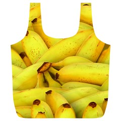 Yellow Banana Fruit Vegetarian Natural Full Print Recycle Bags (L) 