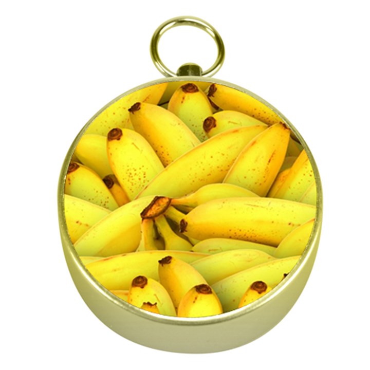 Yellow Banana Fruit Vegetarian Natural Gold Compasses