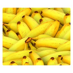 Yellow Banana Fruit Vegetarian Natural Double Sided Flano Blanket (Small) 