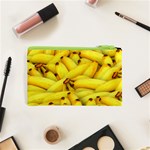 Yellow Banana Fruit Vegetarian Natural Cosmetic Bag (XS) Back