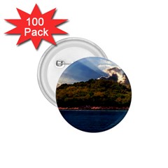 Island God Rays Sky Nature Sea 1 75  Buttons (100 Pack)  by Celenk