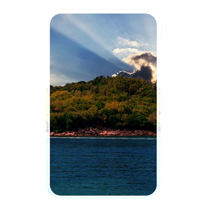 Island God Rays Sky Nature Sea Memory Card Reader