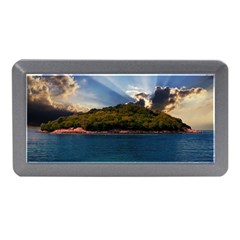 Island God Rays Sky Nature Sea Memory Card Reader (mini) by Celenk