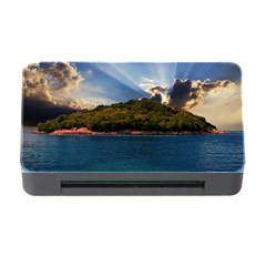 Island God Rays Sky Nature Sea Memory Card Reader With Cf by Celenk