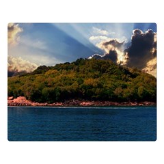 Island God Rays Sky Nature Sea Double Sided Flano Blanket (large)  by Celenk