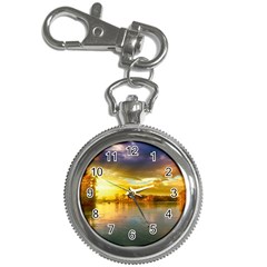 Landscape Lake Sun Sky Nature Key Chain Watches by Celenk