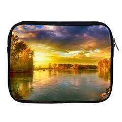 Landscape Lake Sun Sky Nature Apple Ipad 2/3/4 Zipper Cases by Celenk