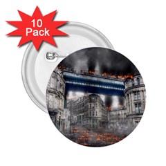 Destruction City Building 2 25  Buttons (10 Pack)  by Celenk