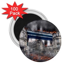 Destruction City Building 2 25  Magnets (100 Pack)  by Celenk