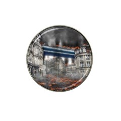 Destruction City Building Hat Clip Ball Marker by Celenk