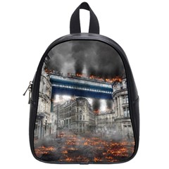 Destruction City Building School Bag (small) by Celenk