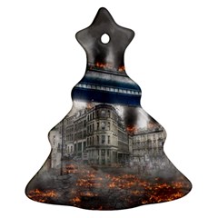 Destruction City Building Christmas Tree Ornament (two Sides) by Celenk