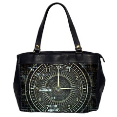 Time Machine Science Fiction Future Office Handbags (2 Sides)  by Celenk