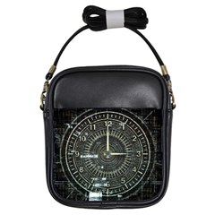 Time Machine Science Fiction Future Girls Sling Bags by Celenk