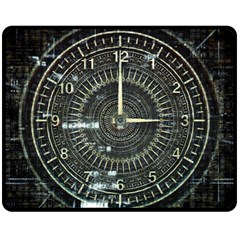 Time Machine Science Fiction Future Fleece Blanket (medium)  by Celenk