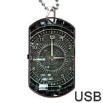 Time Machine Science Fiction Future Dog Tag USB Flash (One Side) Front