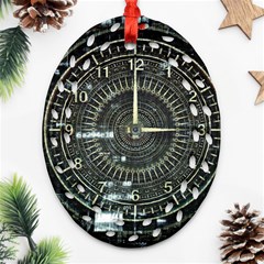 Time Machine Science Fiction Future Oval Filigree Ornament (two Sides) by Celenk