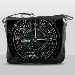 Time Machine Science Fiction Future Messenger Bags by Celenk