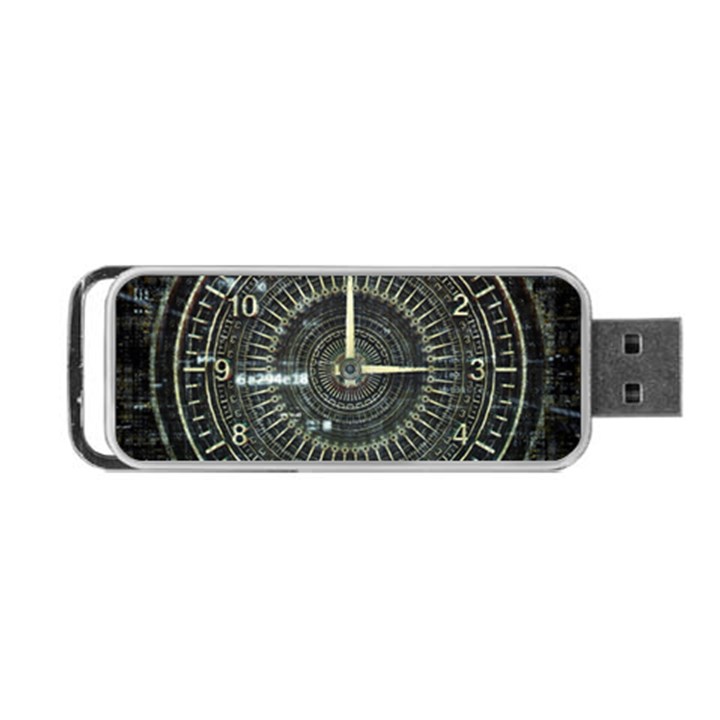 Time Machine Science Fiction Future Portable USB Flash (Two Sides)