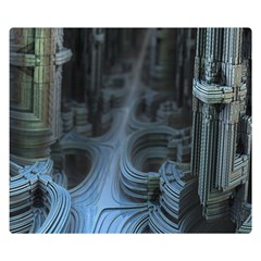 Fractal Design Double Sided Flano Blanket (small)  by Celenk