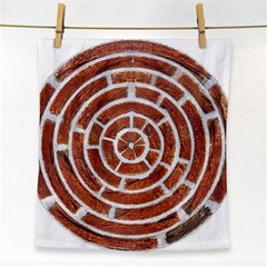 Brick Pattern Texture Backdrop Face Towel by Celenk