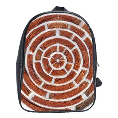 Brick Pattern Texture Backdrop School Bag (xl) by Celenk