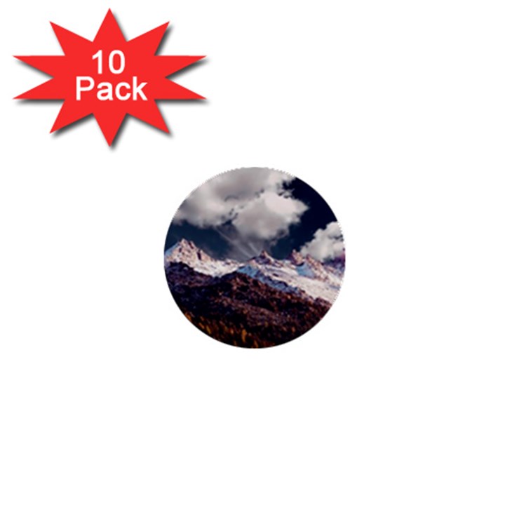 Mountain Sky Landscape Hill Rock 1  Mini Buttons (10 pack) 