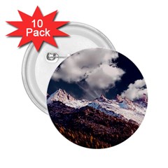 Mountain Sky Landscape Hill Rock 2 25  Buttons (10 Pack)  by Celenk