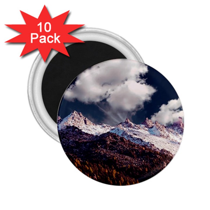 Mountain Sky Landscape Hill Rock 2.25  Magnets (10 pack) 