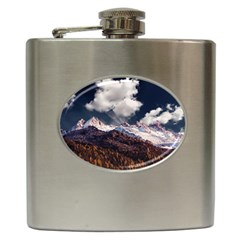 Mountain Sky Landscape Hill Rock Hip Flask (6 Oz) by Celenk