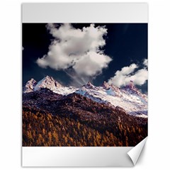 Mountain Sky Landscape Hill Rock Canvas 12  X 16   by Celenk