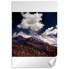 Mountain Sky Landscape Hill Rock Canvas 12  X 18   by Celenk