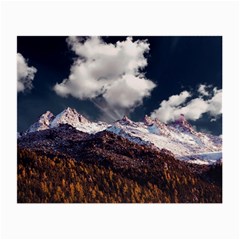 Mountain Sky Landscape Hill Rock Small Glasses Cloth (2-side) by Celenk