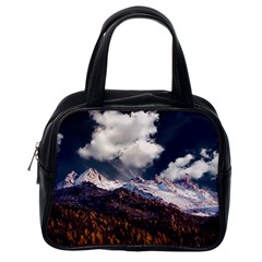 Mountain Sky Landscape Hill Rock Classic Handbags (one Side) by Celenk